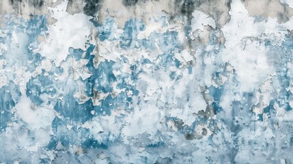 Abstract blue and white concrete texture with vintage touch for background decoration Venetian styled light stucco with space for design
