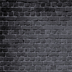 Vector illustration of a gray brick wall. Square frame