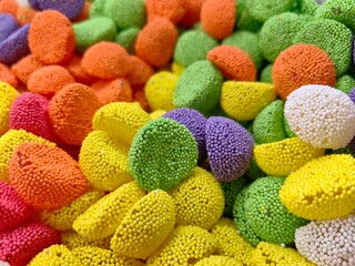 close up of candies