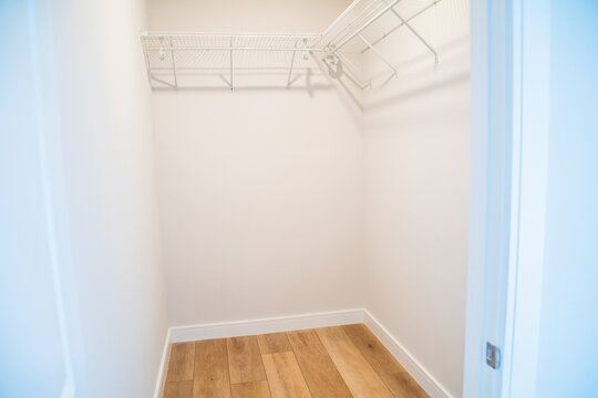 empty white closet