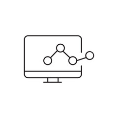 digital marketing line icon. link connection
