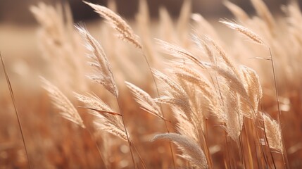 a field of tall grasses in the sun