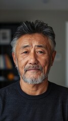 Obraz premium Middle-aged South Korean man with a friendly look