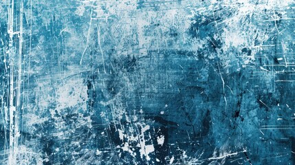 Obraz premium Old background with abstract scratches in white and blue