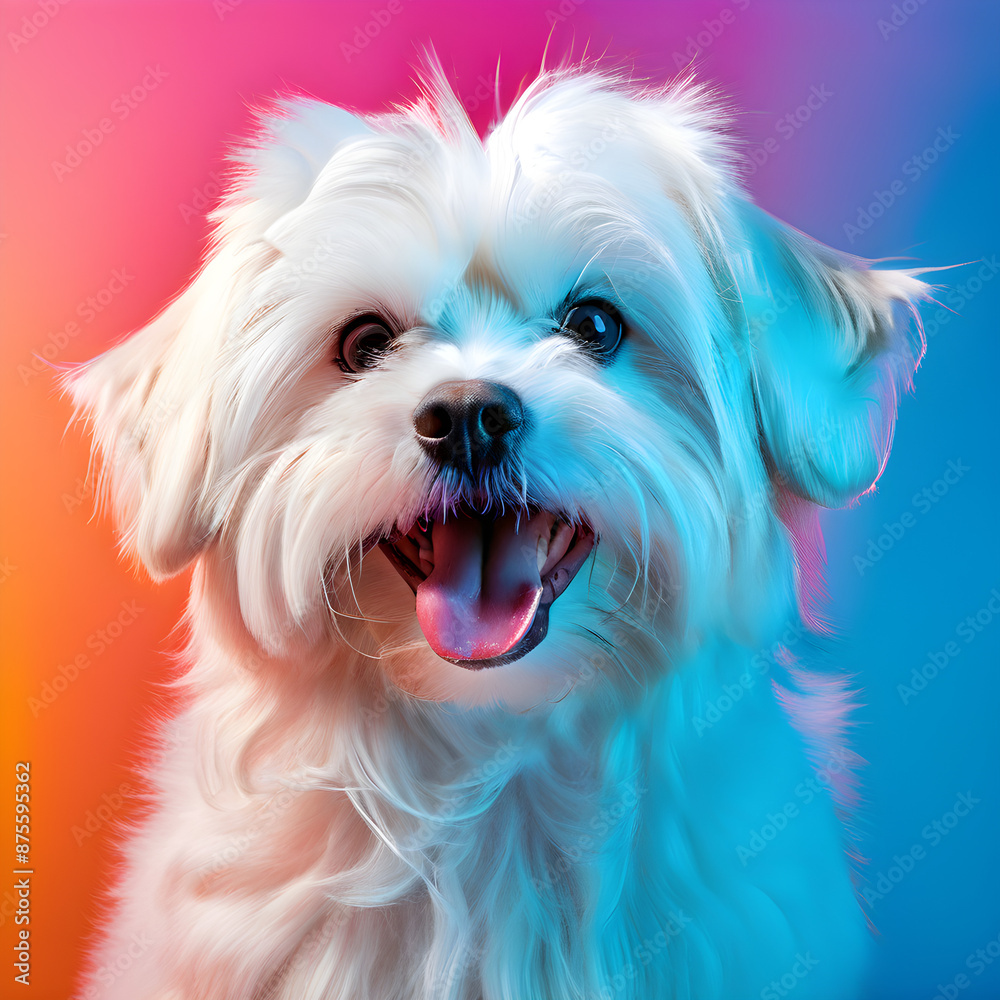 Sticker white maltese