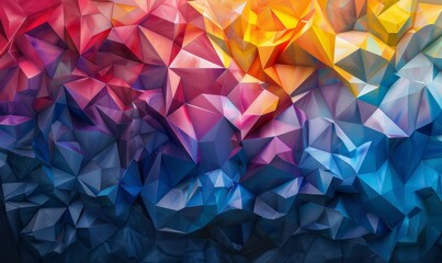 Abstract polygonal shapes background