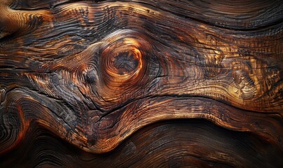 Dark cedar wood surface with polish
