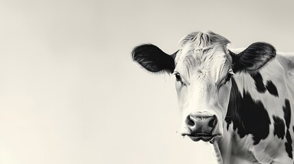 cow drawing on white background
