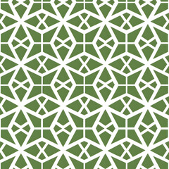 Seamless white hexagon pattern for modern backgrounds and textile design