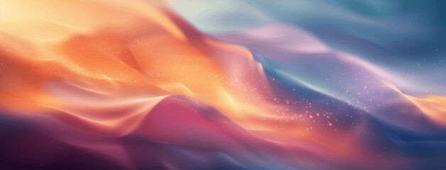 Obraz premium Soft Blurred Background Gradient Colors Abstract Art with Light Blue Orange and Pastel Shades
