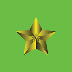 Star background with gold greenscreen gradient