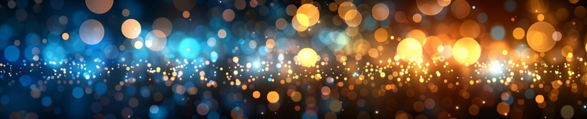 Fototapeta premium A background with golden yellow sparkling bokeh.