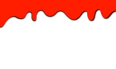 Paint red color dripping, Color Droping red and white flag Background illustration.
