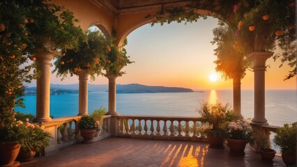 Beautiful summer terrace