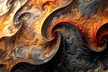 Explore the concept of order and chaos in an abstract pattern