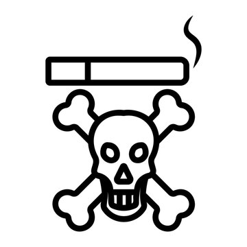 recommend clip art: cigarette Line Icon