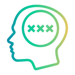 hypersexual Line Gradient Icon