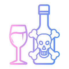 addiction Line Gradient Icon