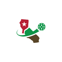 California pickleball ball logo logos