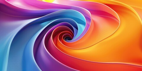 Obraz premium Abstract Rainbow Swirl