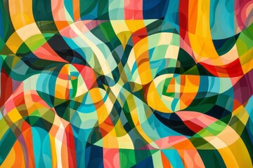 Obraz premium Explore the use of perspective distortion in an abstract pattern