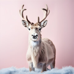 Obraz premium deer in the snow