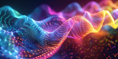 Fototapeta premium Abstract Neon Wave