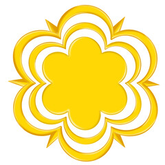 Flower icons. Symbol of floral design. daisy, rose and chamomile.  Abstract of simple graphic shape isolated on transparent background.