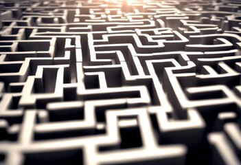 large maze render 3d endless