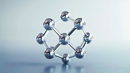 Obraz premium A glucose molecule (C6H12O6), the sugar that fuels our cells, depicted in its ring structure,