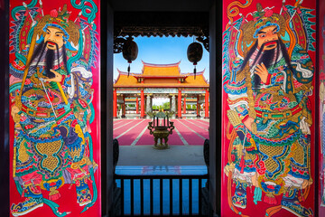 Traditional chinese temple with intricate art and decorations, showcasing the rich culture and architecture of Asia