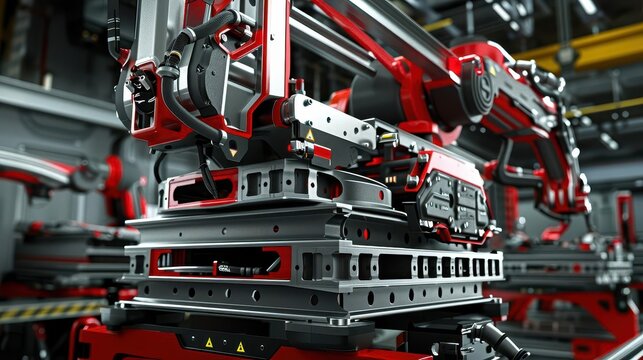 Industrial robot placing steel reinforcements in place, steel reinforcement, automation in construction