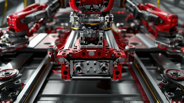 Industrial robot placing steel reinforcements in place, steel reinforcement, automation in construction