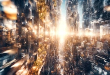 Fototapeta premium synergy created nature 3d collage technology music art architecture world three-dimensional globe earth science everything