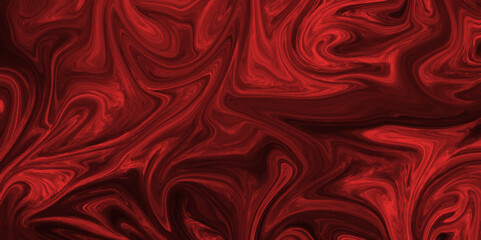 The texture of red and black marble pattern modern style Liquid background. black marble pattern texture natural background. Paper with soft waves and red fabric liquid metallic art paint texter 