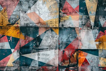 Fototapeta premium Incorporate urban elements into your abstract pattern