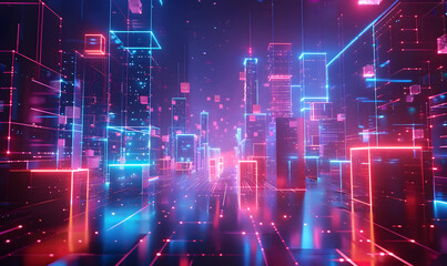 Obraz premium graphic backgrounds related to technology, communication, and the internet