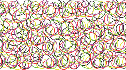 Fototapeta premium Adobe Illustrator Artwork with circles in rainbow style