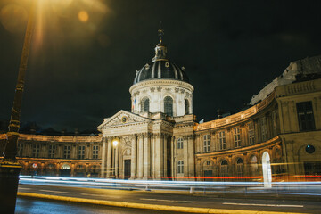  The Institut de France in Paris at night