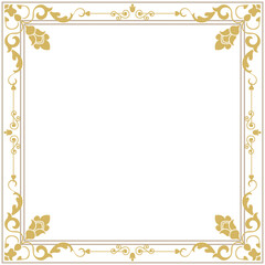 golden abstract frame Borders and corners Graphic Elements Abstract Elements