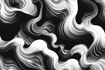 Create a monochromatic abstract pattern