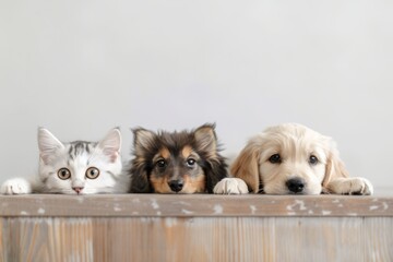 Cats and dogs good friends live in harmony, cats and dogs photo