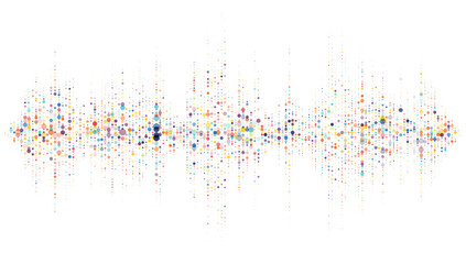 Sound wave equalizer. Abstract technology background