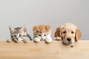 Cats and dogs good friends live in harmony, cats and dogs photo