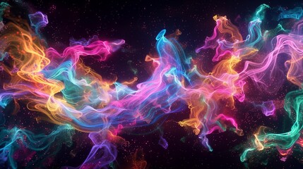 Obraz premium Abstract Background smoky blackhole dynamic