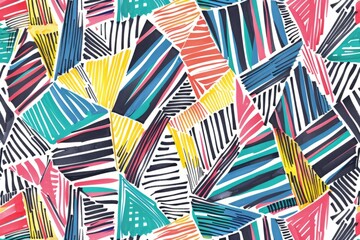 Fototapeta premium Design an abstract pattern using only lines