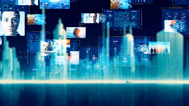 Future city and various video concept.