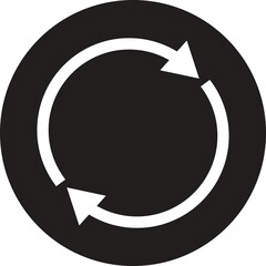 Refresh button icon isolated on white background . Reload icon vector