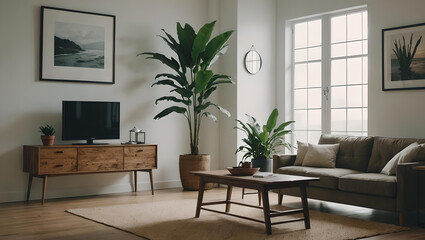 Minimalist Rustic Living Room