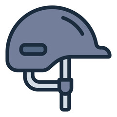 Obraz premium helmet icon used by horse riders for safety and protection